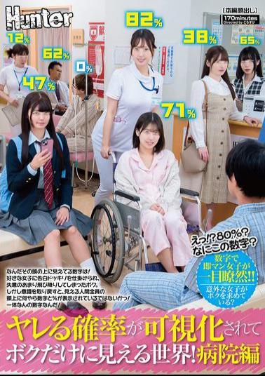 HUNTC-340 What!? 80%? What Is This Number? A World Where The Probability Of Getting Laid Is Visualized And Only I Can See It! Hospital Edition What Is That Number Visible Above Your Head!